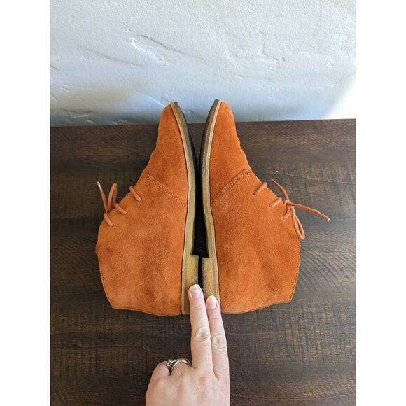 Clarks Originals Women's Phenia Suede Desert Rust Ankle Boot - Size 8.5 - Picture 5 of 10